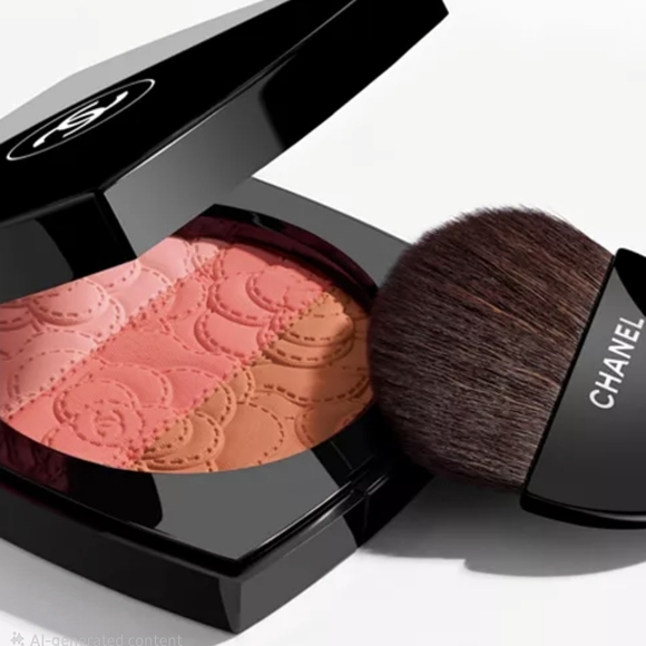 New~ CHANEL Powder Blush Trio CAMÉLIA FUTURA Powder Blush Trio - Picture 2 of 3